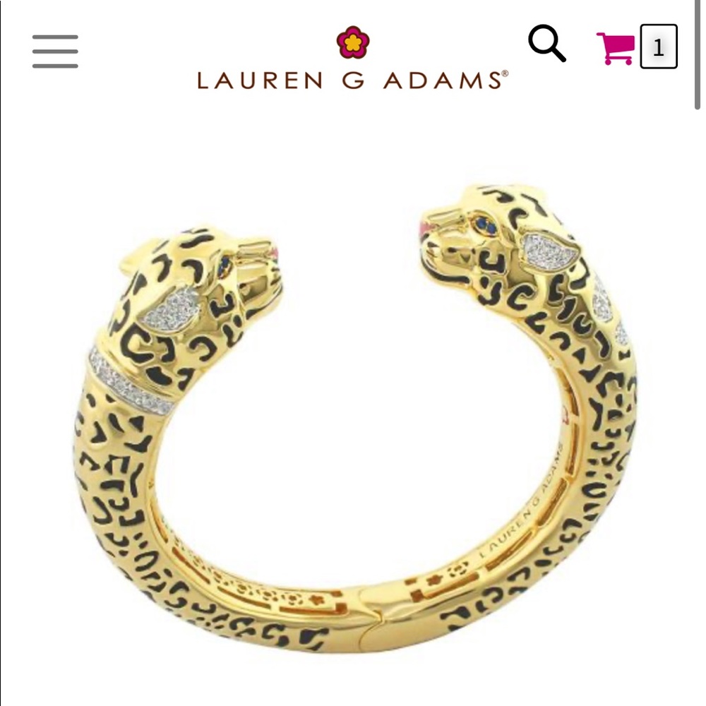 Lauren G ADams Sweet Leopard Bangle